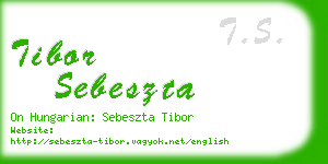 tibor sebeszta business card